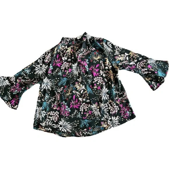 Monteau long sleeve blouse choker collar/bell sleeves Sz Juniors XL fits… - Picture 3 of 9